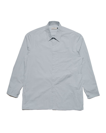 Amomento Square Pocket Oversized Shirts Light Blue