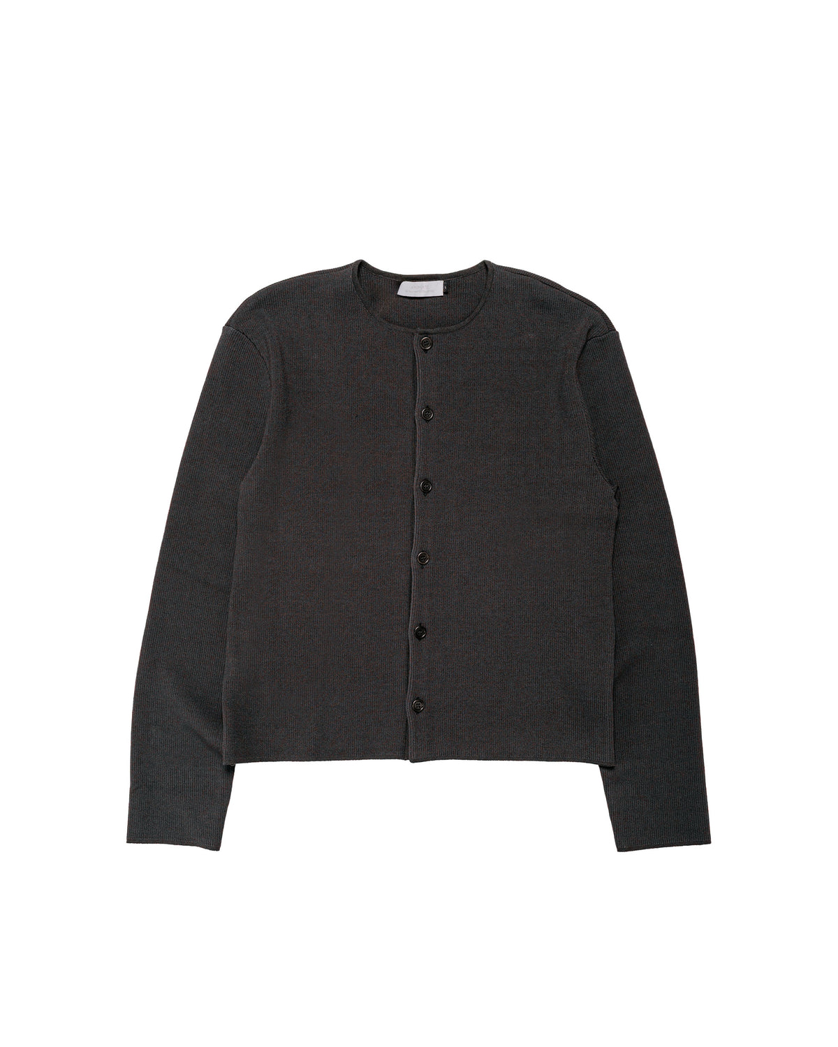 Amomento Stripe Button Up Cardigan Charcoal