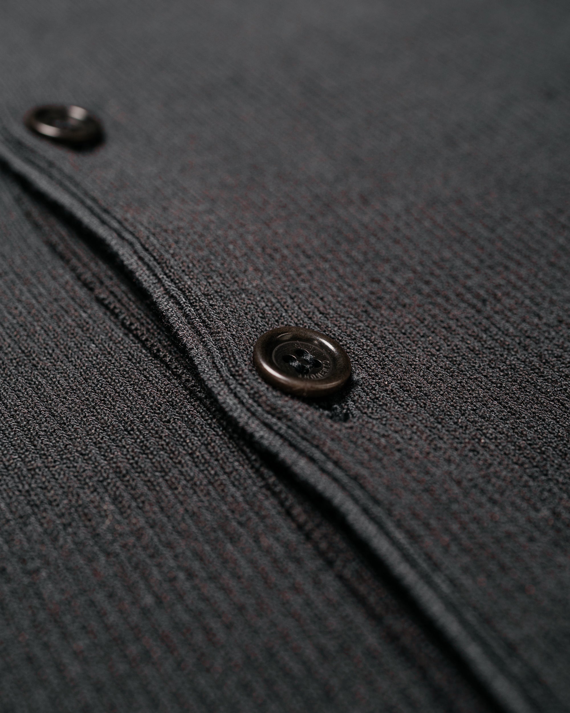 Amomento Stripe Button Up Cardigan Charcoal