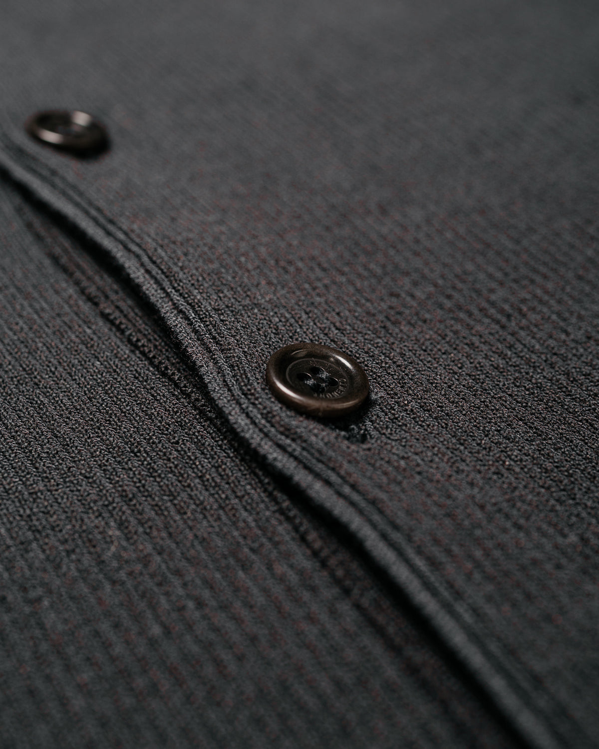 Amomento Stripe Button Up Cardigan Charcoal