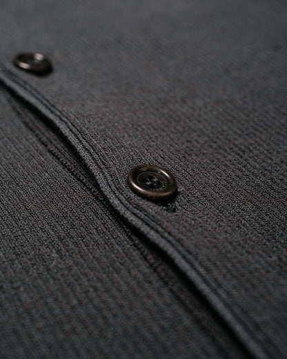 Amomento Stripe Button Up Cardigan Charcoal