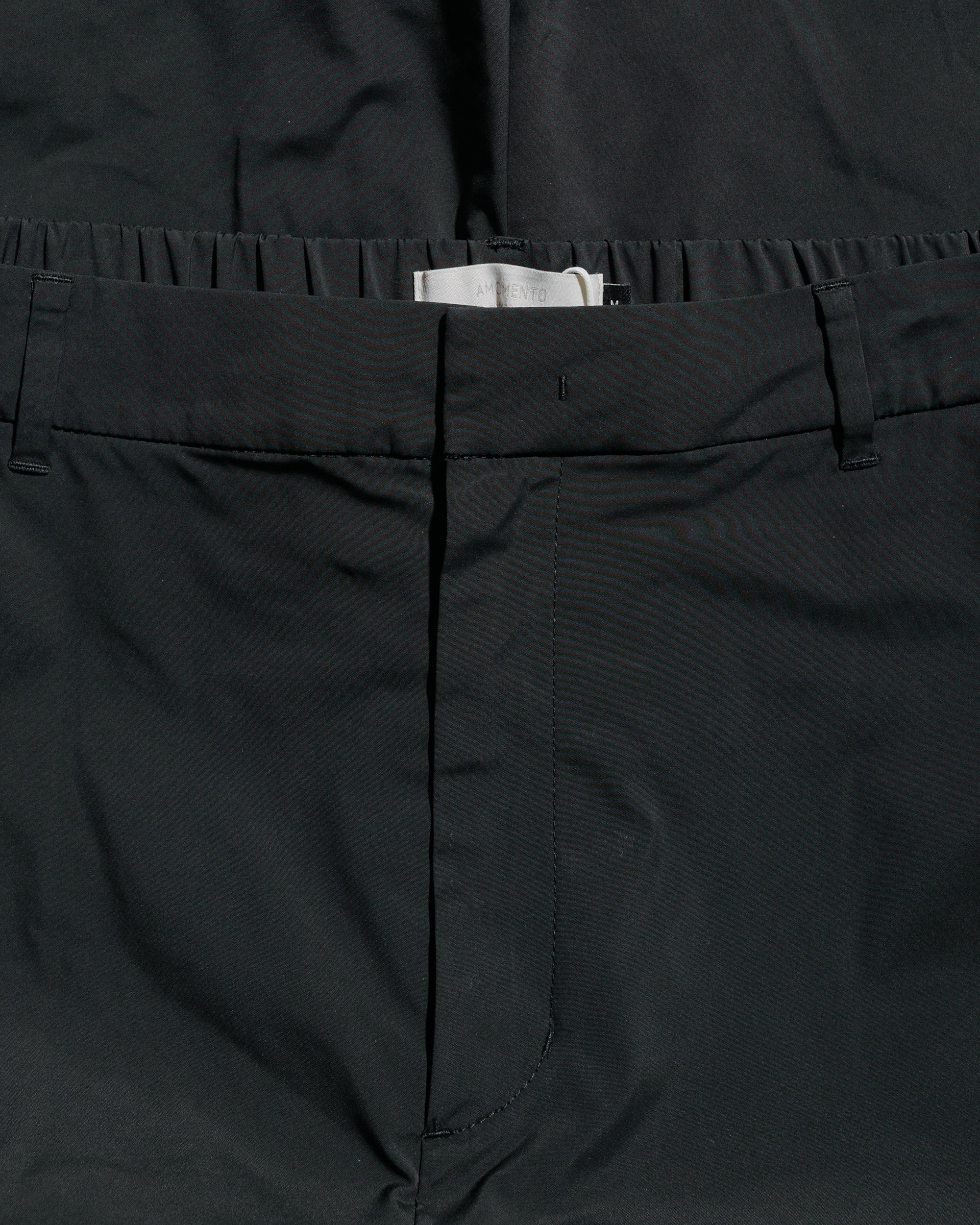 Amomento Taffeta Curved Leg Pants Black