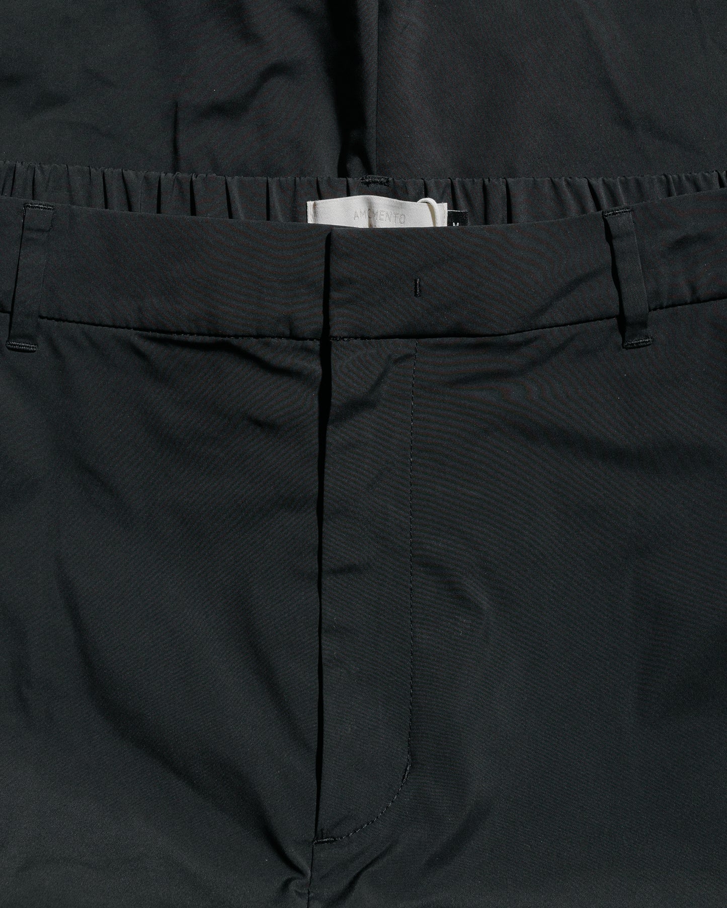 Amomento Taffeta Curved Leg Pants Black