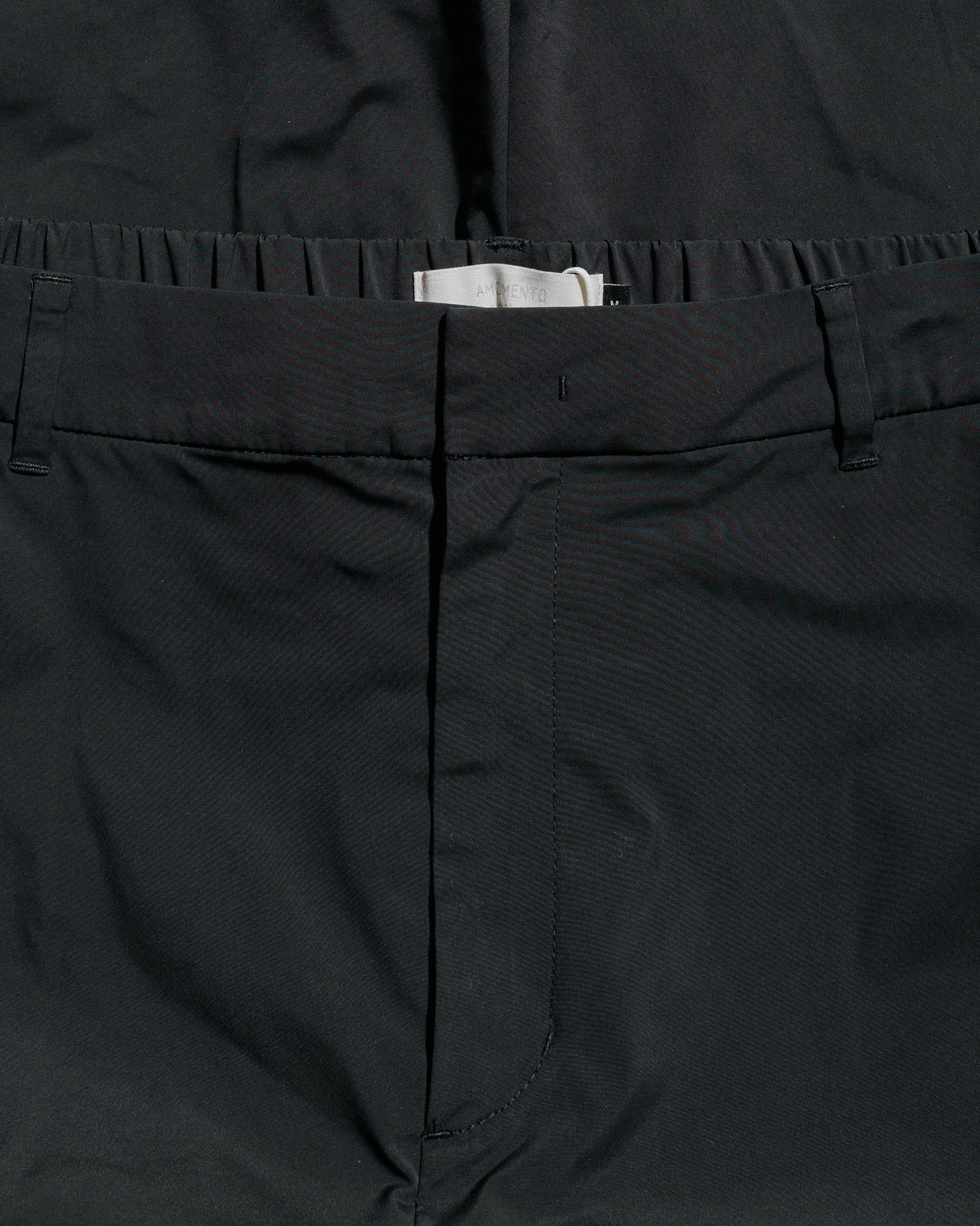 Amomento Taffeta Curved Leg Pants Black