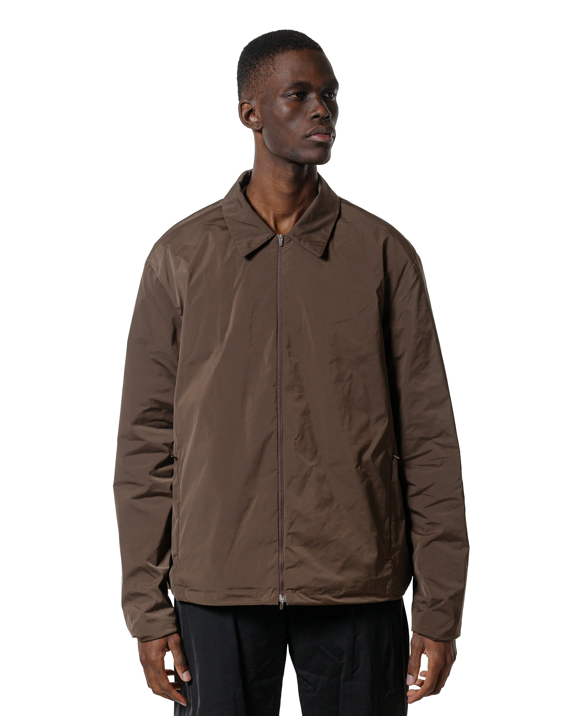 AMOMENTO ブラウン ナイロンジャケット Lサイズ Amomento Taffeta Padded Jumper Brown