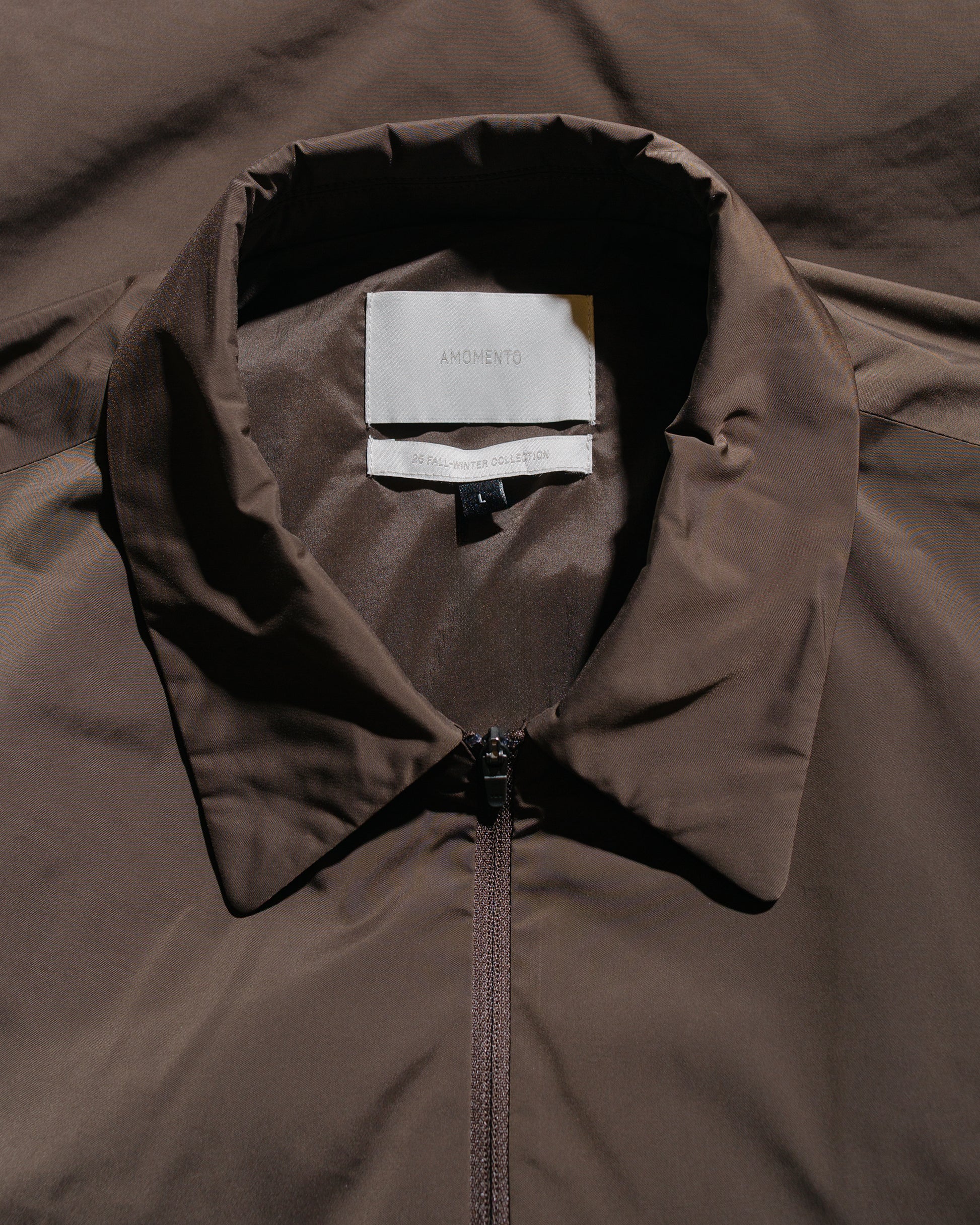 Amomento Taffeta Padded Jumper Brown