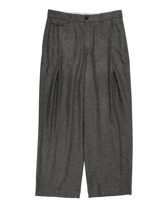 Amomento Tapered Wool Pants Charcoal