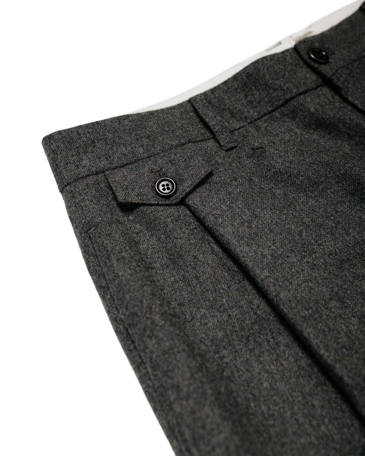 Amomento Tapered Wool Pants Charcoal