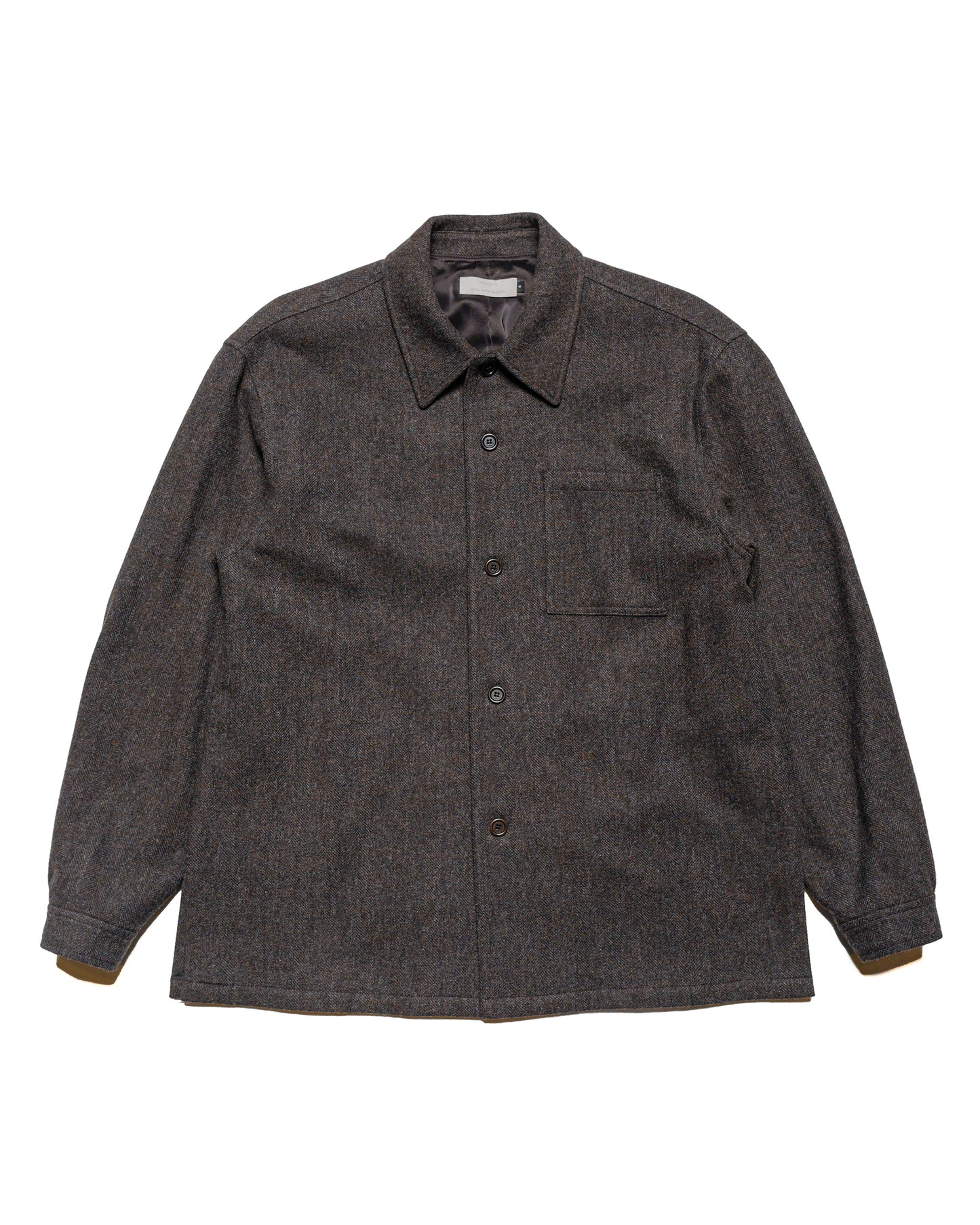 Amomento Wool Shirt Dark Brown