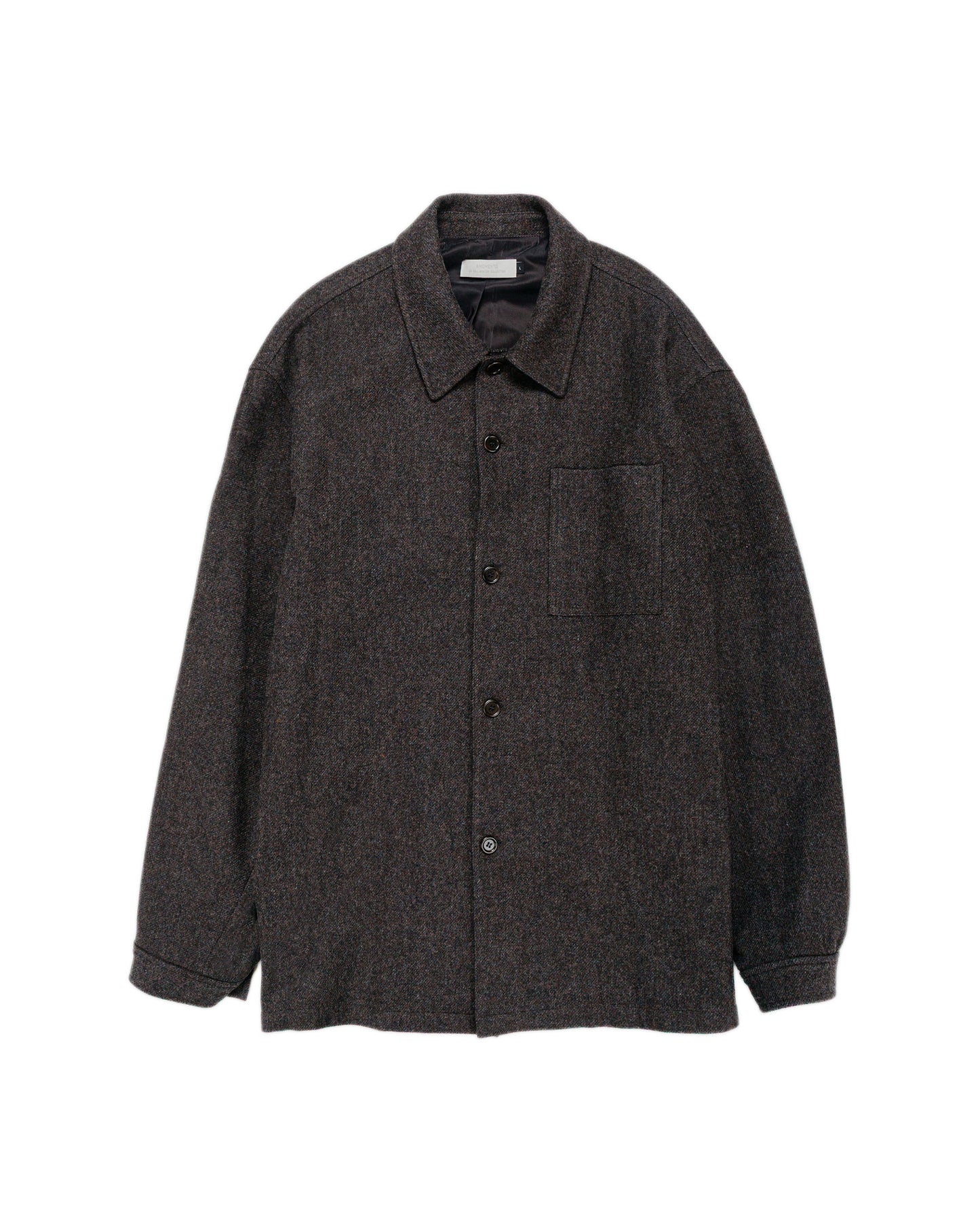 Amomento Wool Shirt Dark Brown