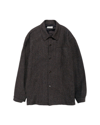 Amomento Wool Shirt Dark Brown