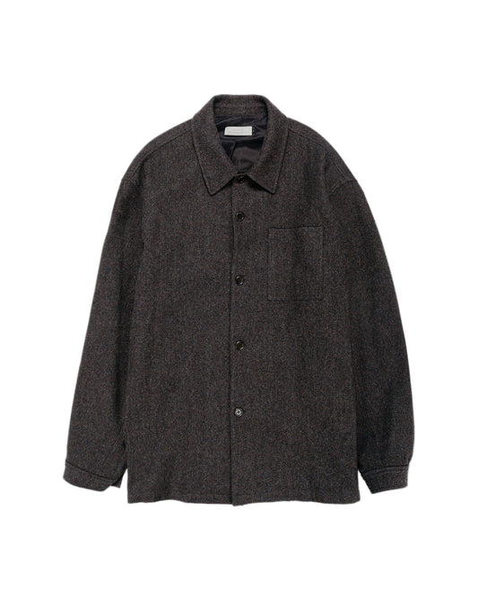 Amomento Wool Shirt Dark Brown