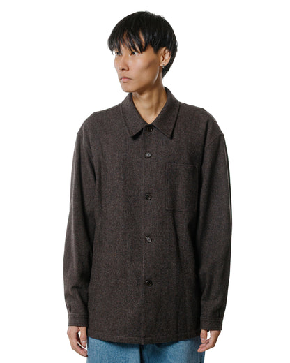 Amomento Wool Shirt Dark Brown