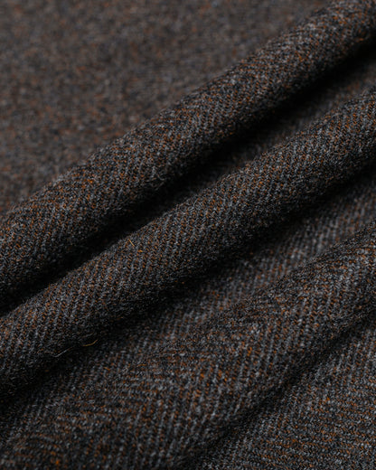 Amomento Wool Shirt Dark Brown fabric