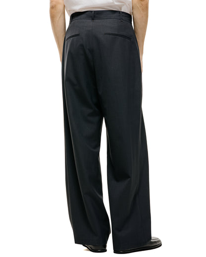 Amomento Wool Stripe Martine Pants Black