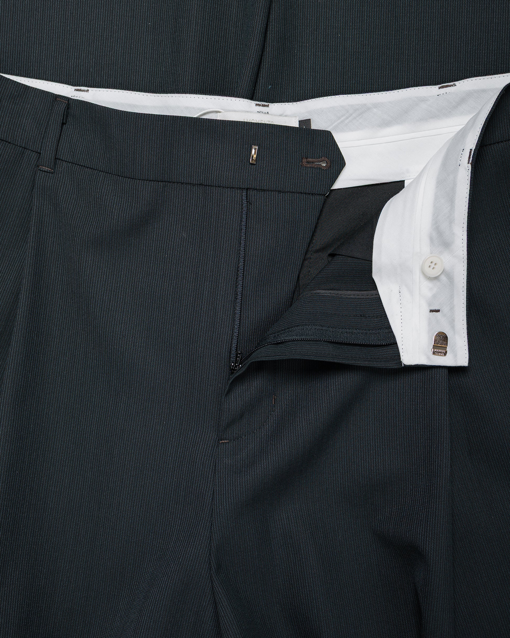 Amomento Wool Stripe Martine Pants Black