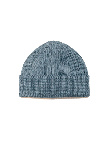 andersen-andersen ニットキャップ white BEANIE Andersen-Andersen Beanie Short Light Indigo
