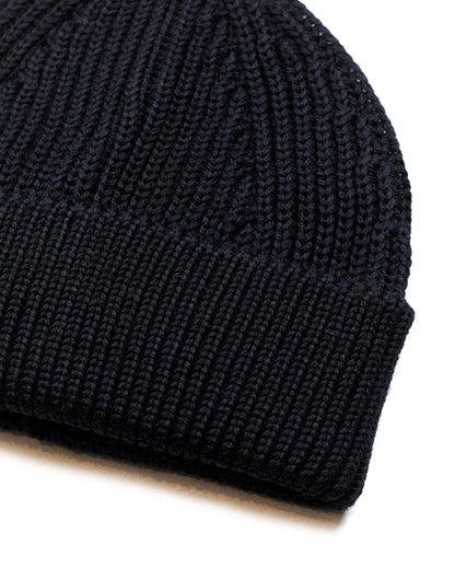 Andersen-Andersen Beanie Short Navy Blue Fabric