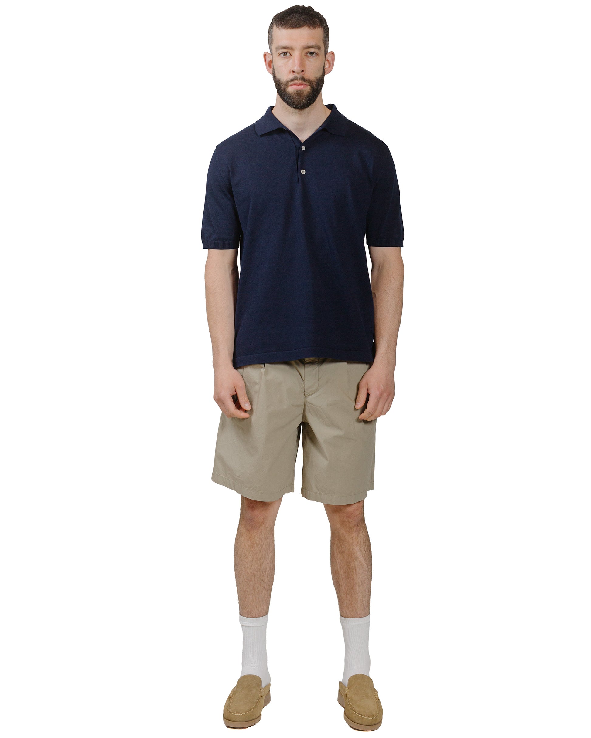 Andersen-Andersen Polo Short Royal Blue model full