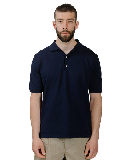 Andersen-Andersen Polo Short Royal Blue model front