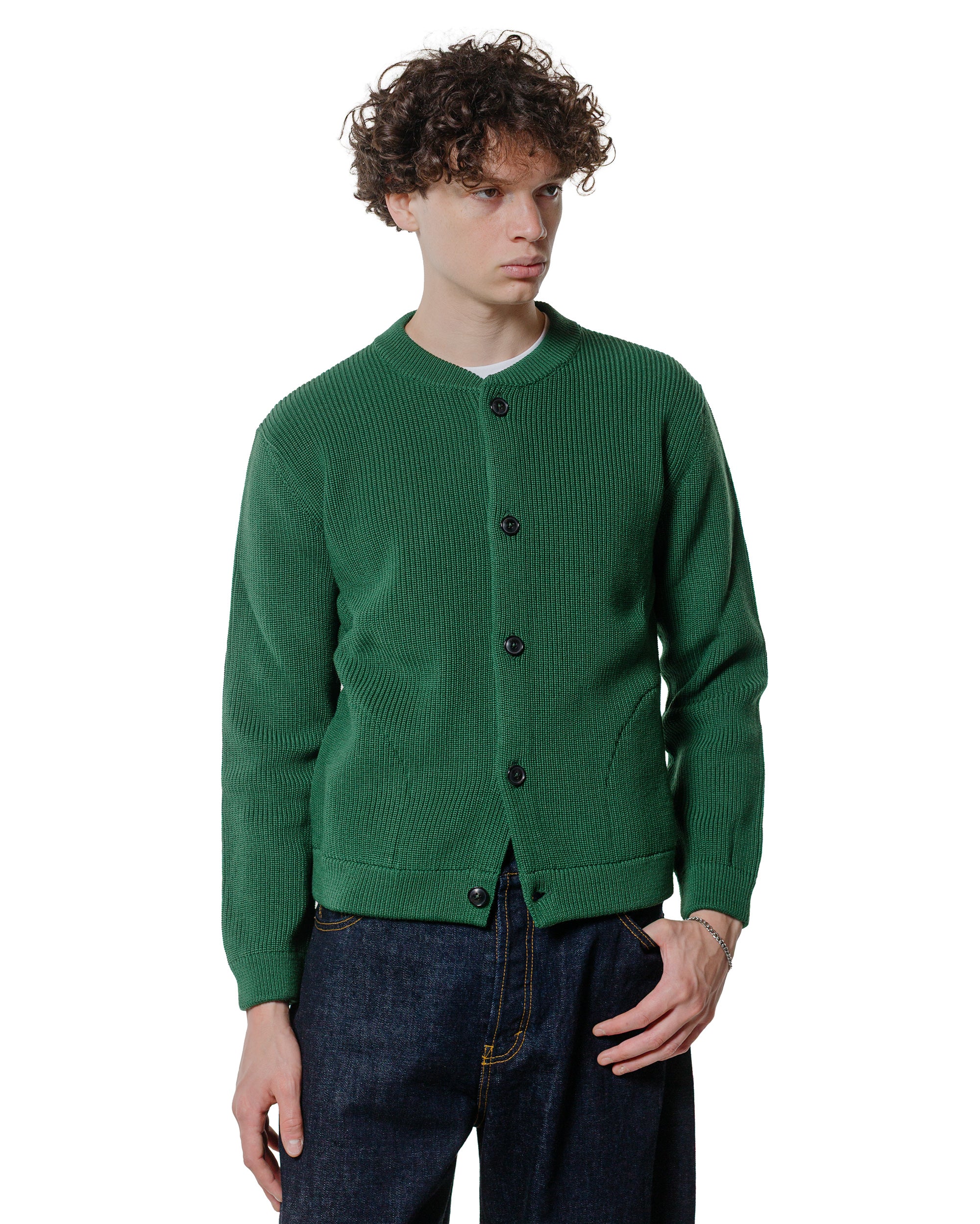 t*a様 ANDERSEN-ANDERSEN ダークグリーン ニット L Andersen-Andersen Skipper Jacket Green