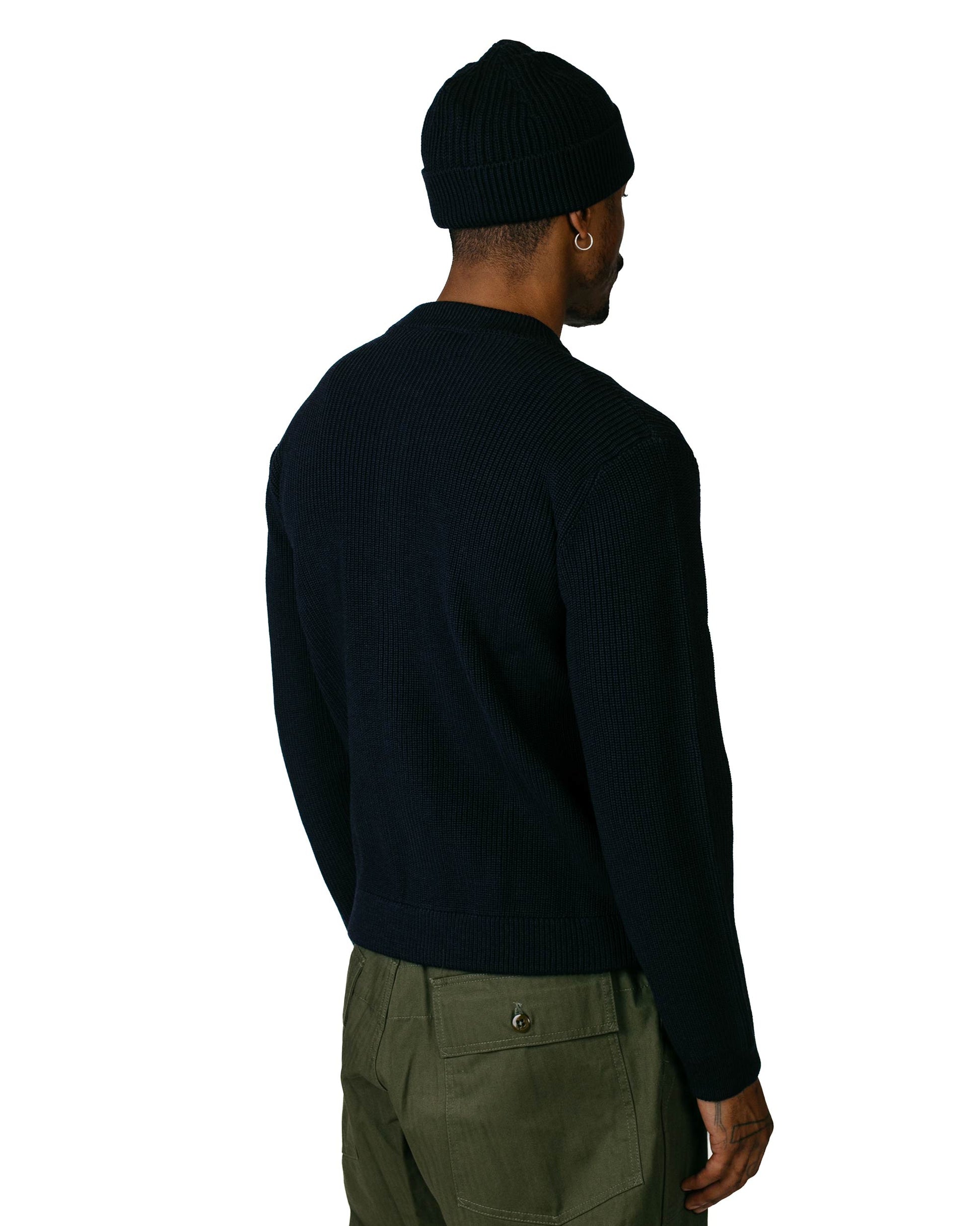 Andersen-Andersen Skipper Jacket Navy BlueModel BAck