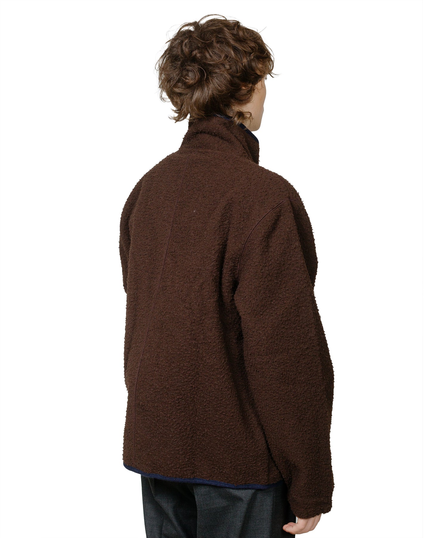 Another Aspect Another Fleece Jacket 1.0 BrownNavy model back