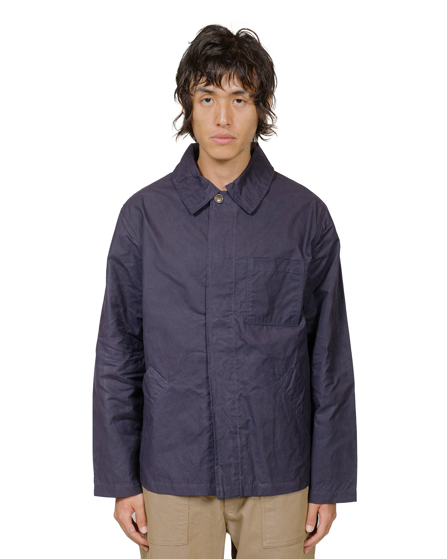 Another Aspect Another Overshirt 2.0 Navy model front