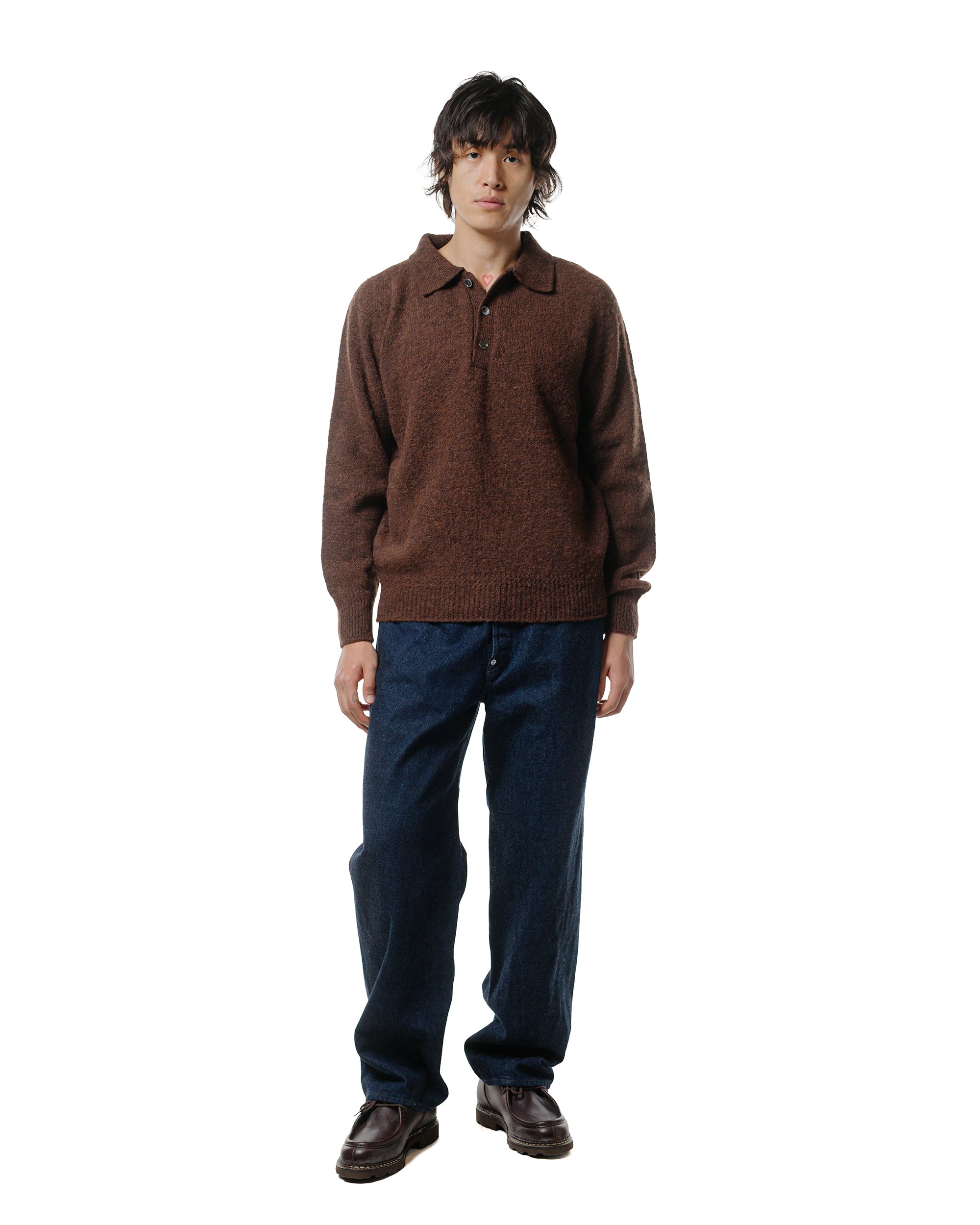 Another Aspect Another Polo Shirt 4.0 Burnt Brown