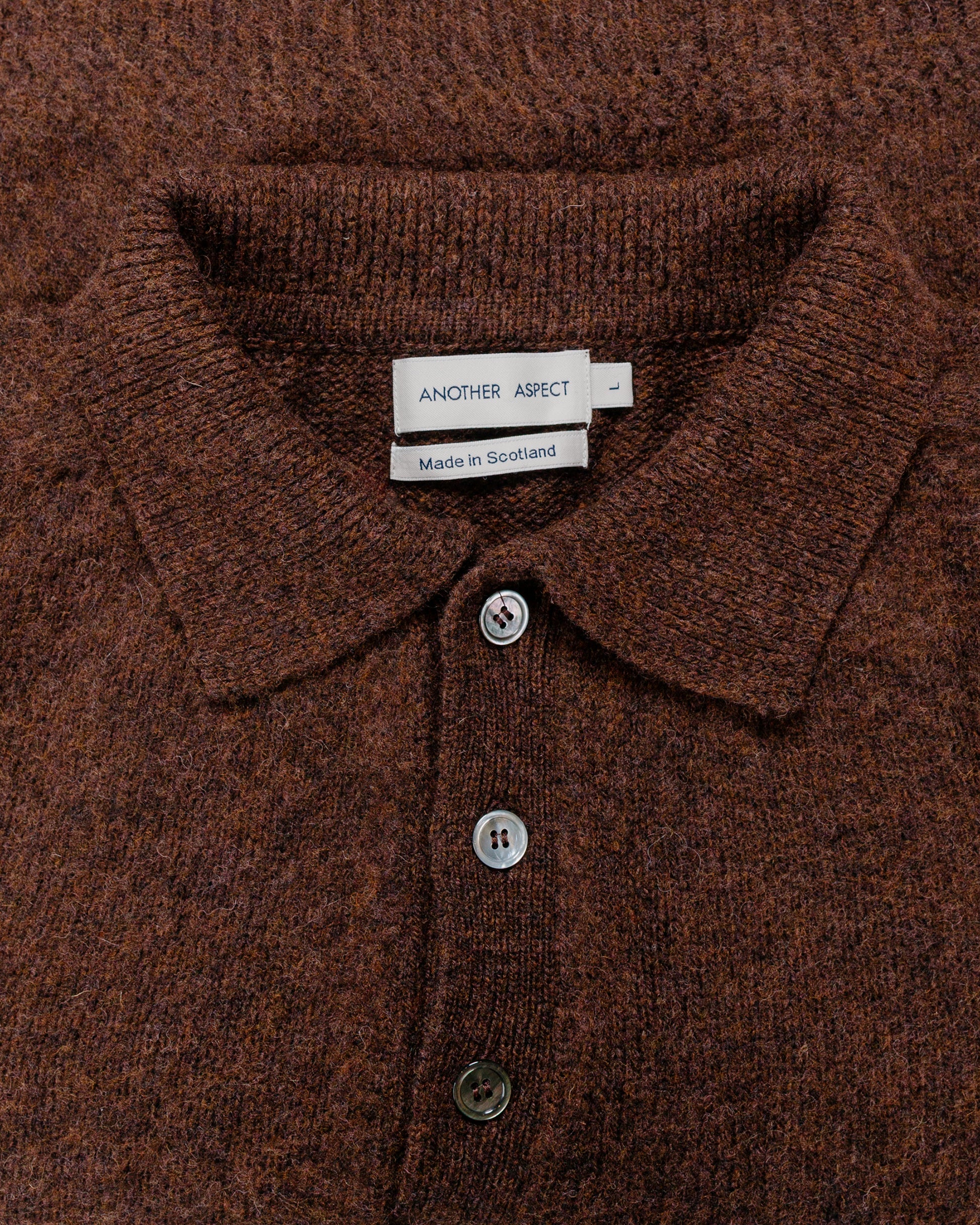 Another Aspect Another Polo Shirt 4.0 Burnt Brown