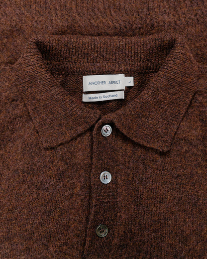 Another Aspect Another Polo Shirt 4.0 Burnt Brown