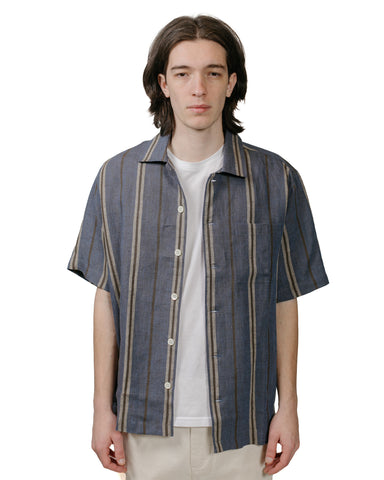Another Aspect Another Shirt 2.0 Blue Brown Stripe