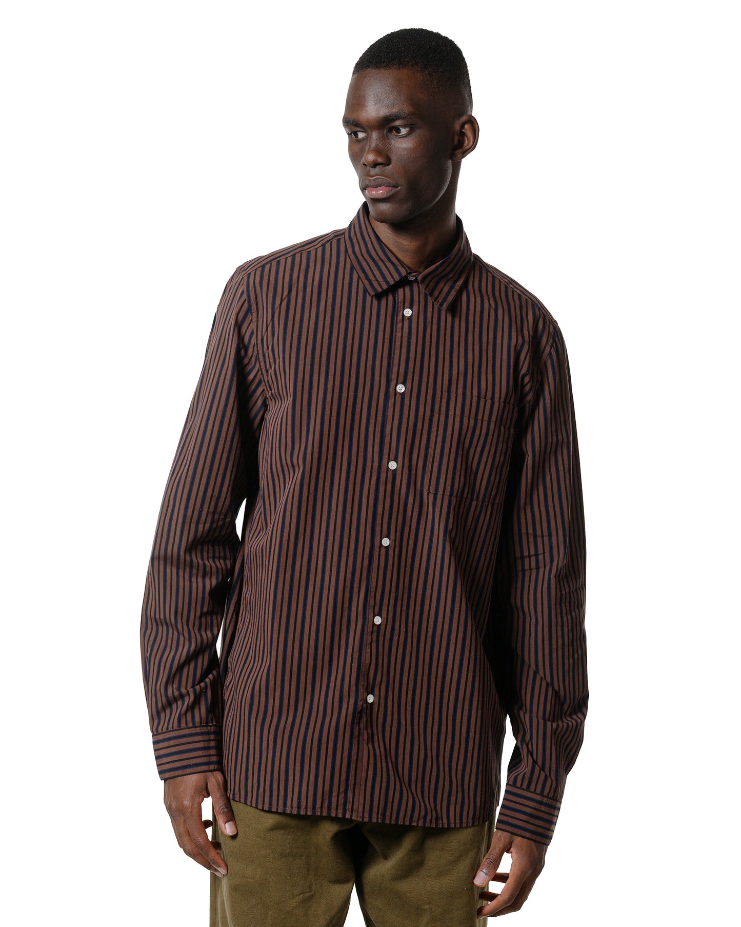 Another Aspect Another Shirt 3.0 BrownBlack Stripe