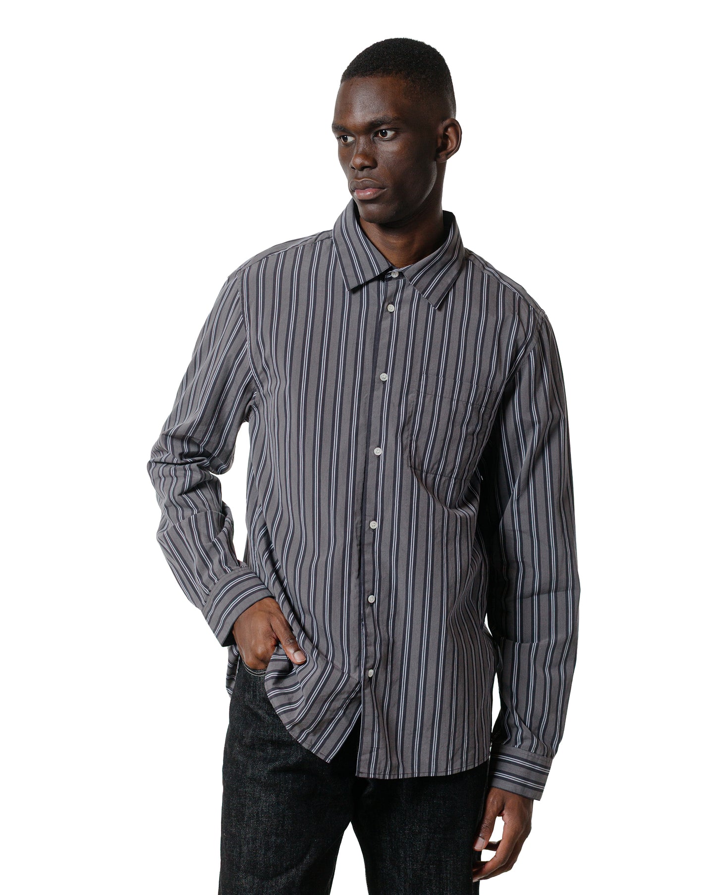 Another Aspect Another Shirt 3.0 Charcoal Stripe