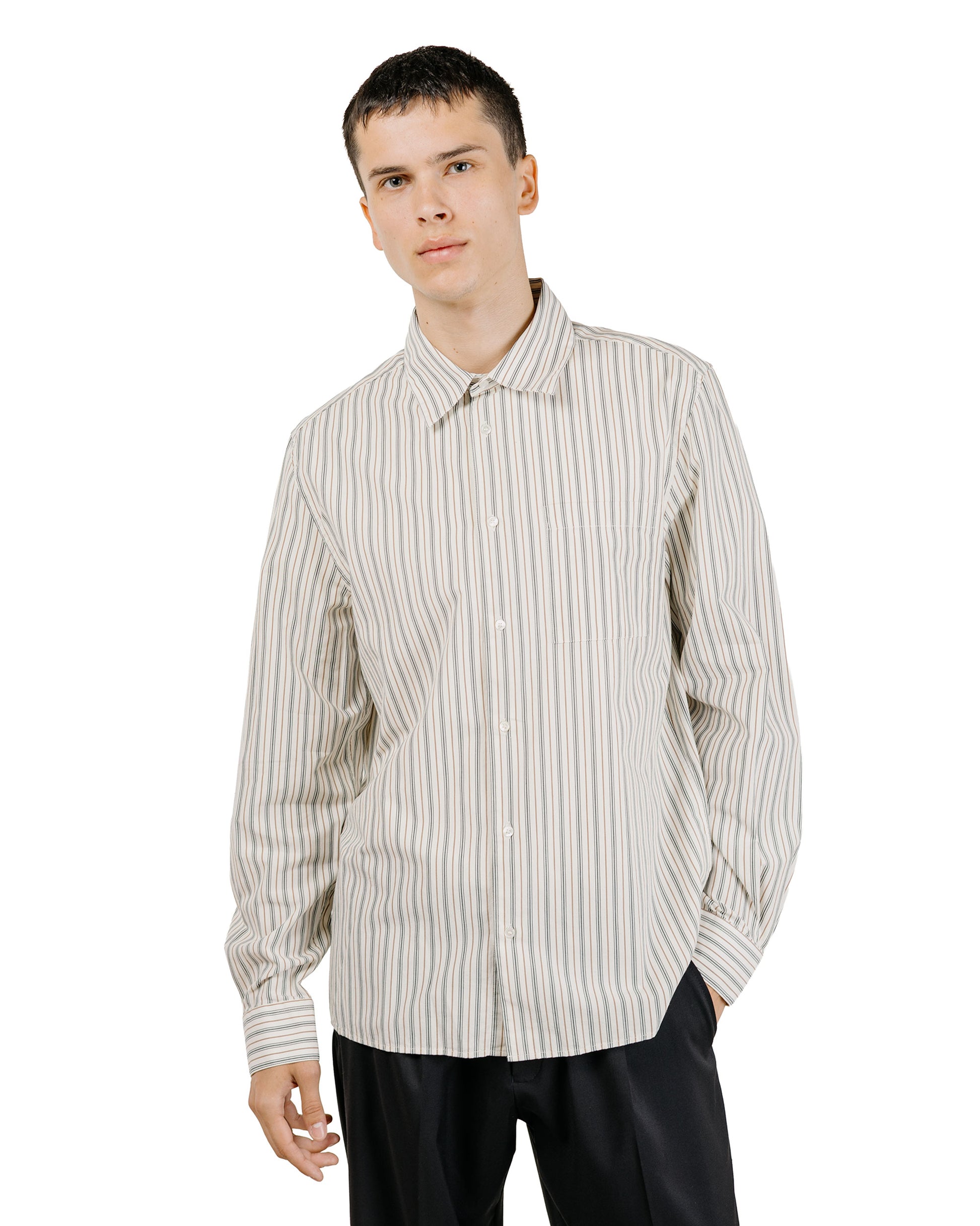 lost & found Another Aspect Another Aspect Another Shirt 3.0 Small Green Stripe