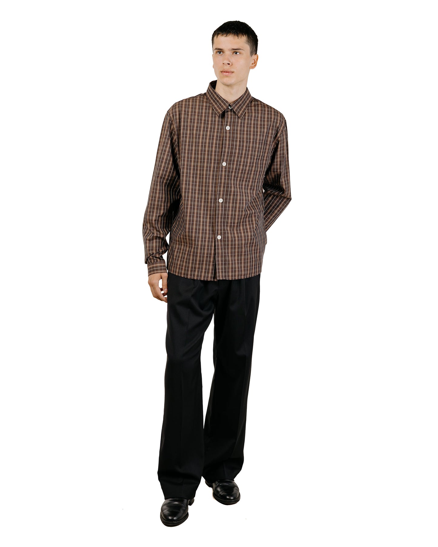Another Aspect Another Shirt 4.0 Brown Check