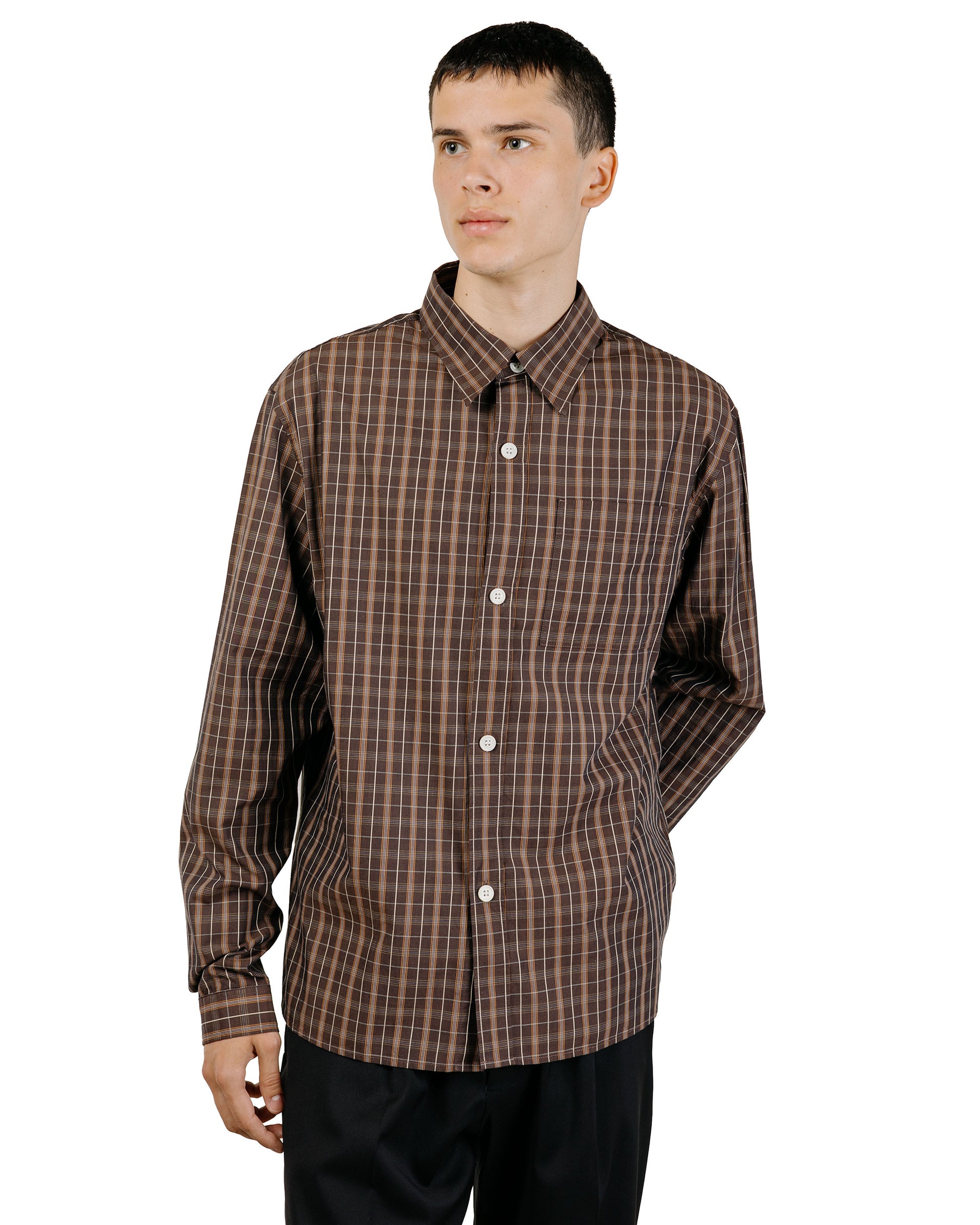 Another Aspect Another Shirt 4.0 Brown Check