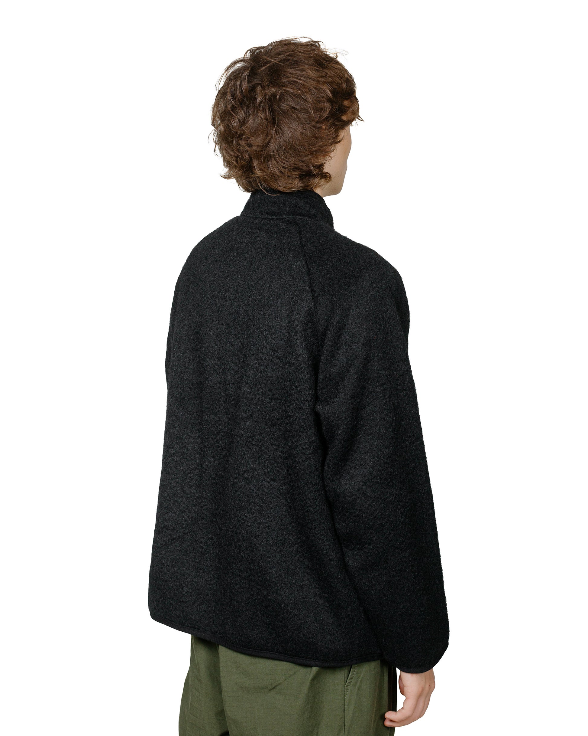 Arpenteur Contour Brushed Wool/Mohair Black model back