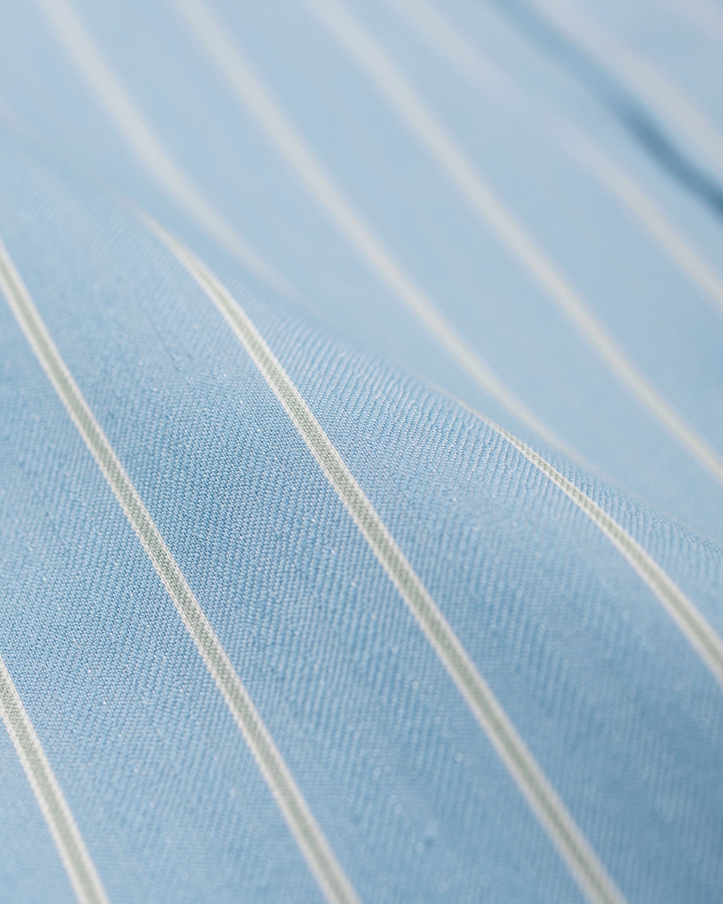 lost & found Auralee Auralee Cotton Silk Stripe Shirt Sax Blue Stripe