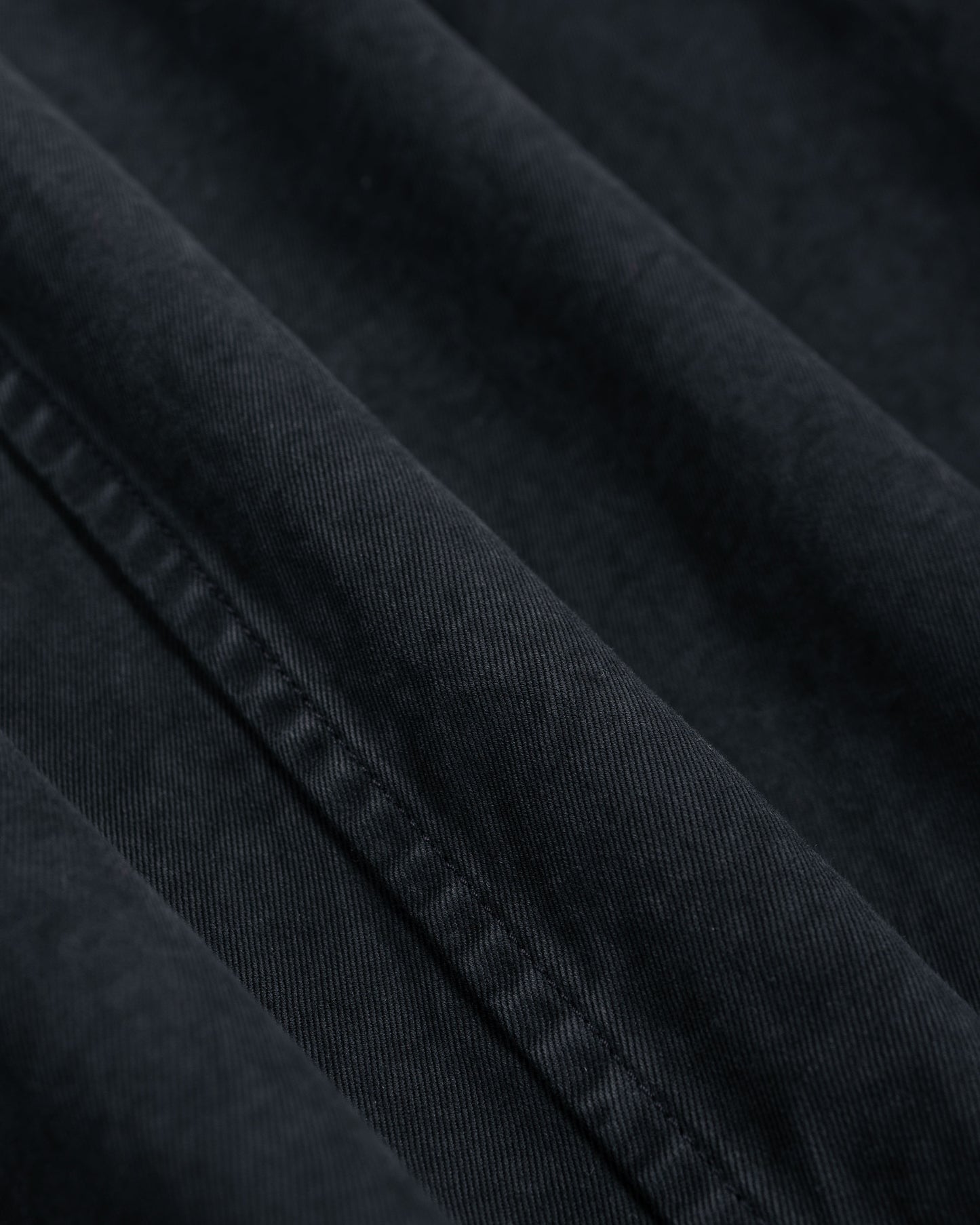 Auralee Garment Dyed Finx Light Chino Blouson Black