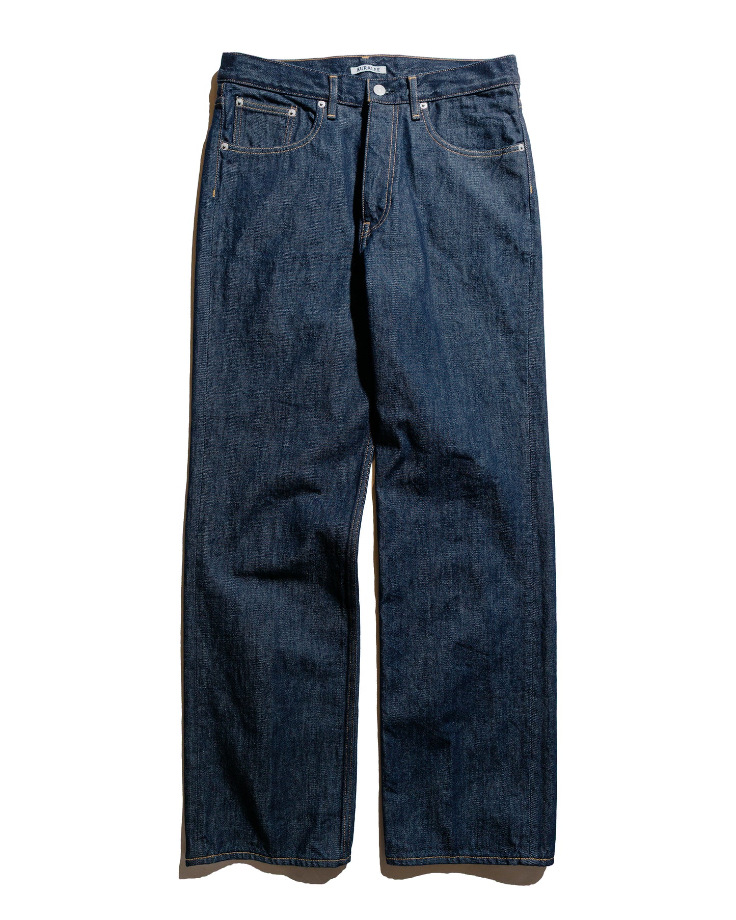 Auralee Hard Twist Denim 5P Pants Indigo