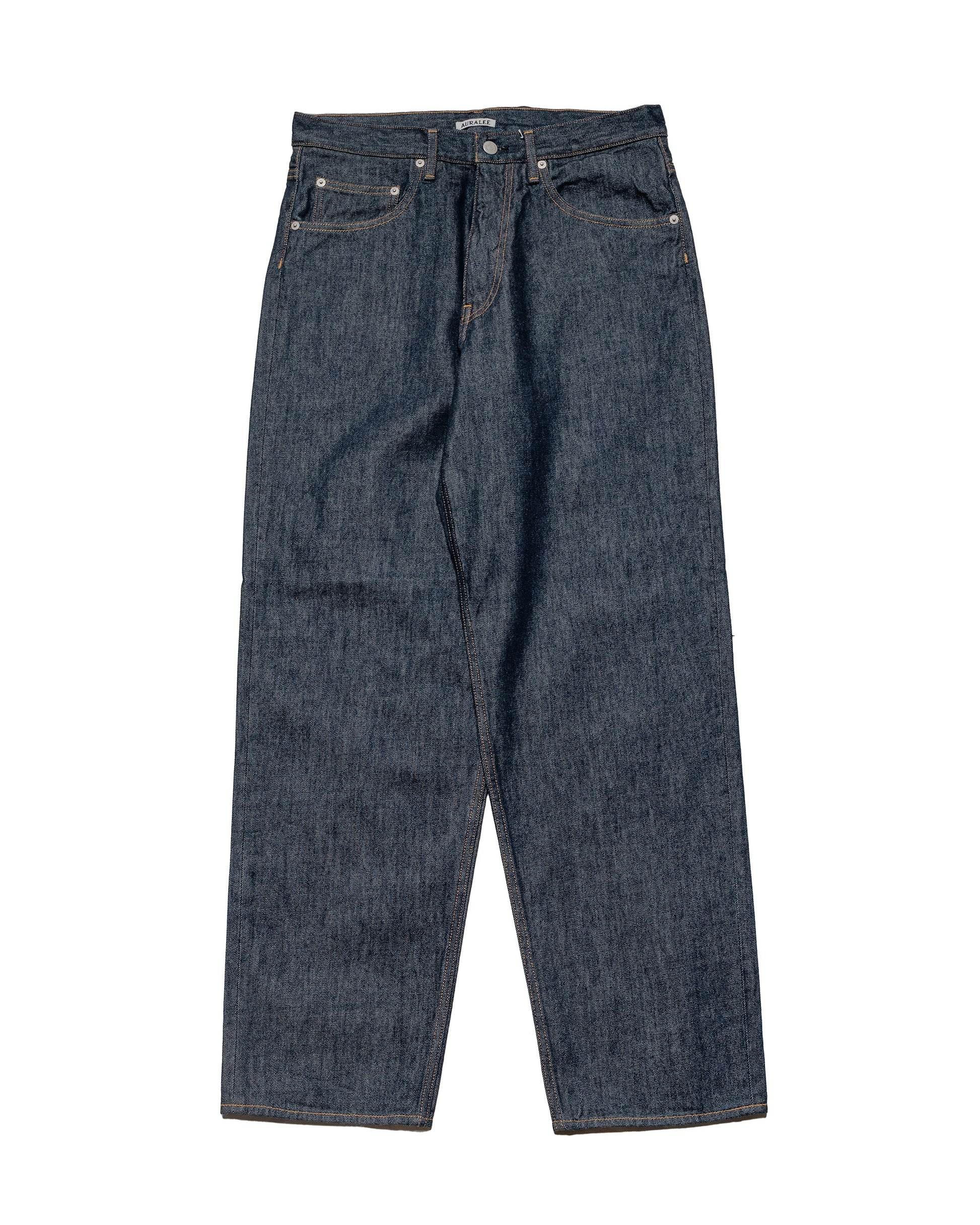 Auralee Hard Twist Denim Wide Pants Indigo