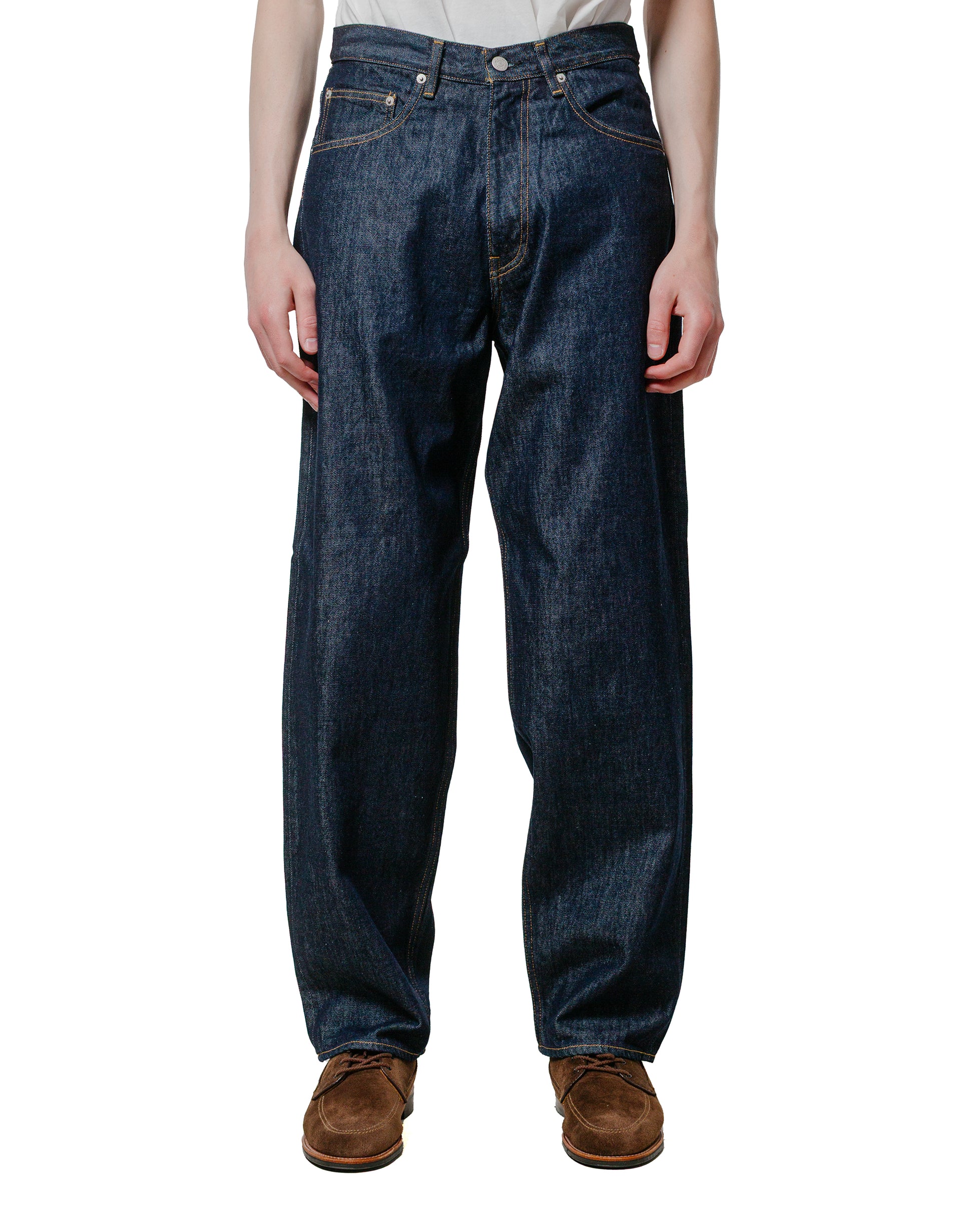 Auralee Hard Twist Denim Wide Pants Indigo