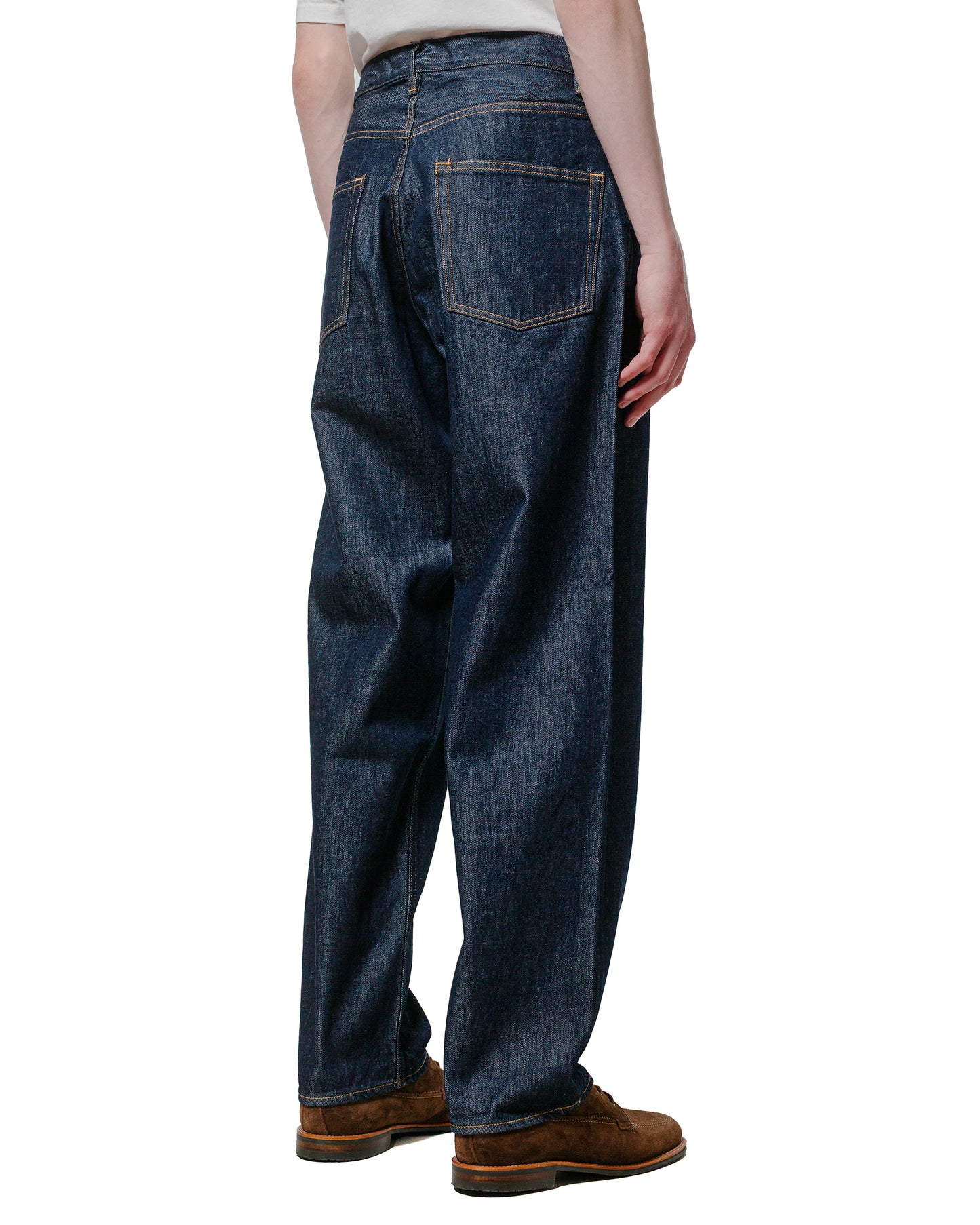 Auralee Hard Twist Denim Wide Pants Indigo