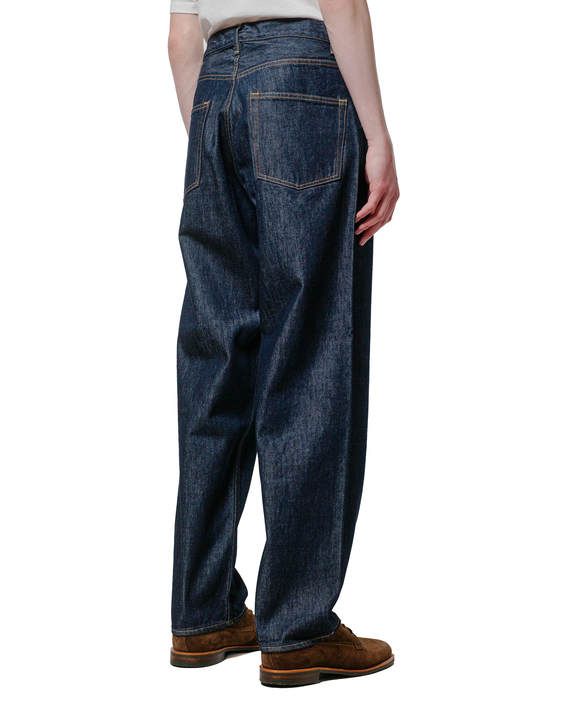 Auralee Hard Twist Denim Wide Pants Indigo