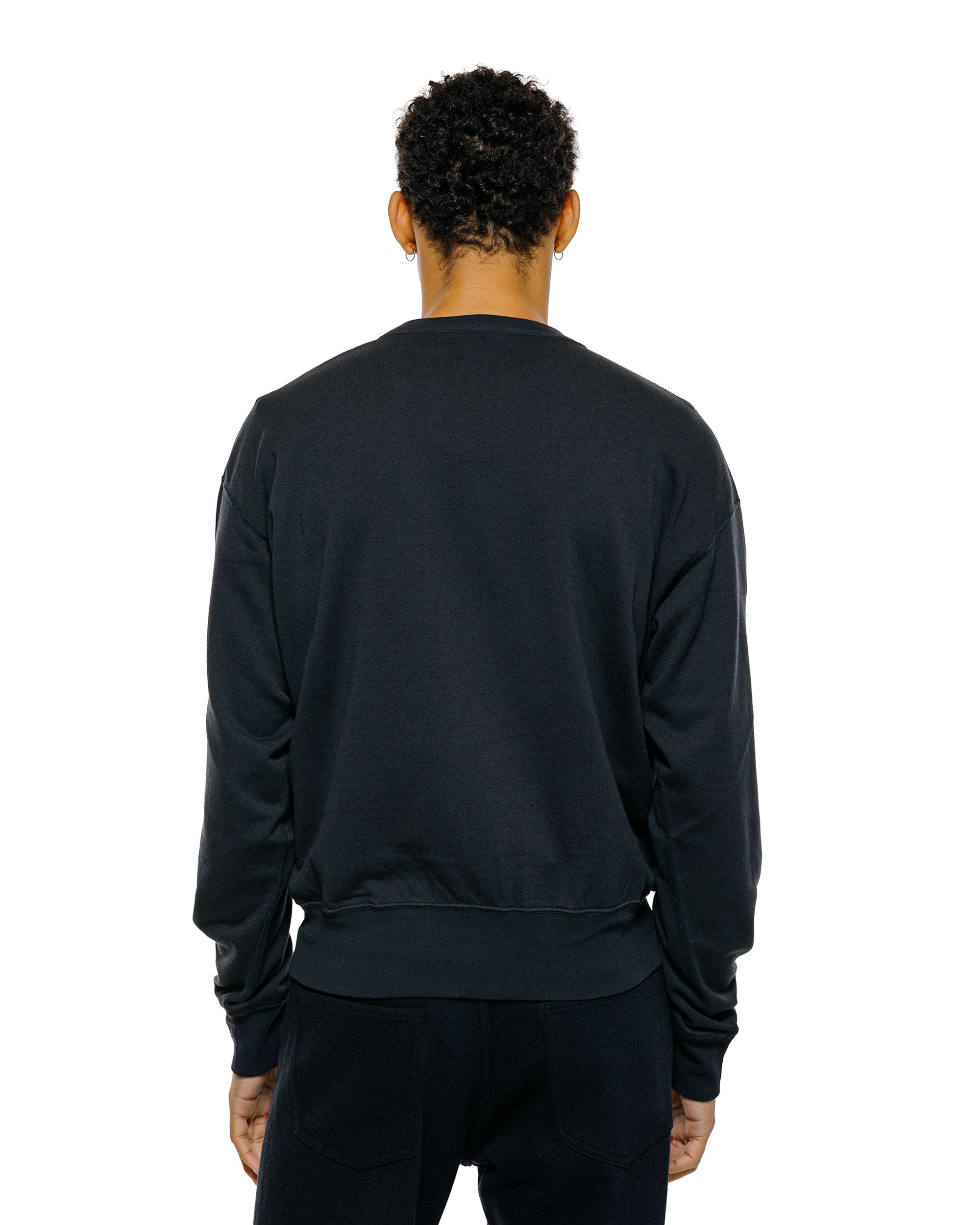 AURALEE High Twist Light Sweat P/O Ink Black