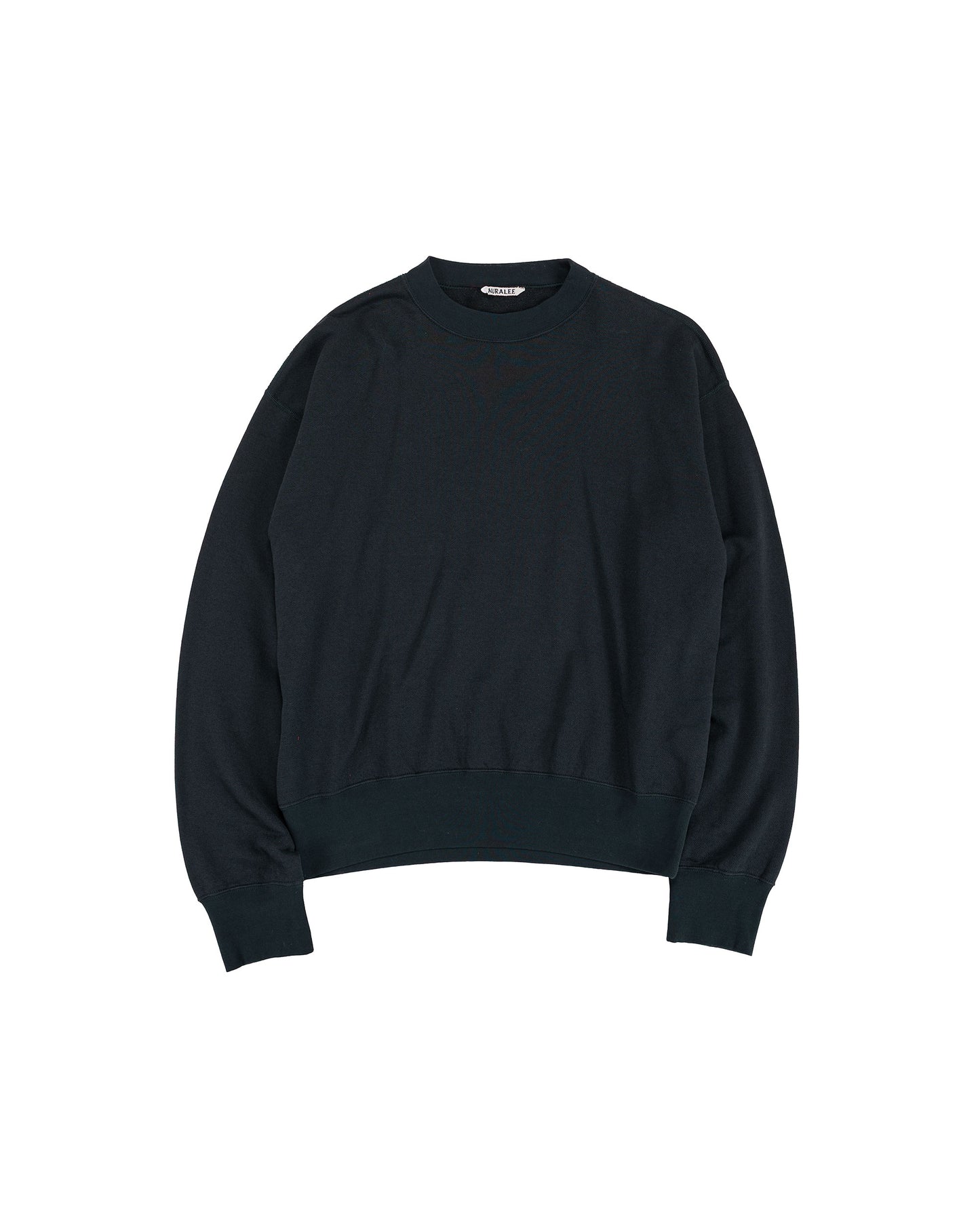 Auralee High Twist Light Sweat P/O Ink Black