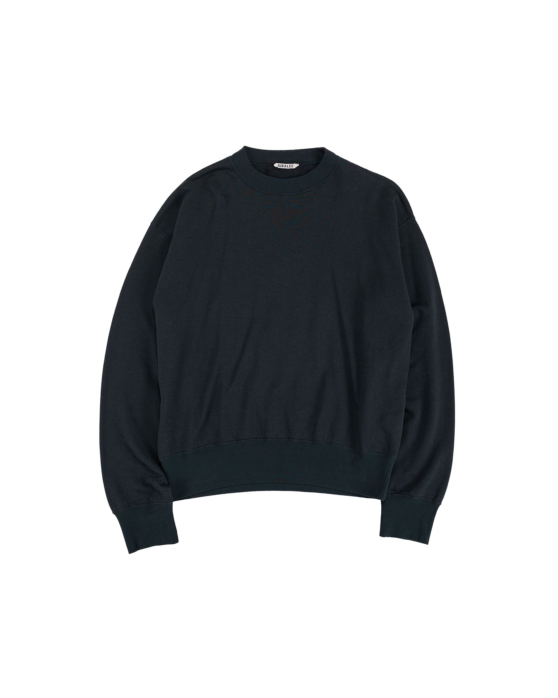 Auralee High Twist Light Sweat P/O Ink Black