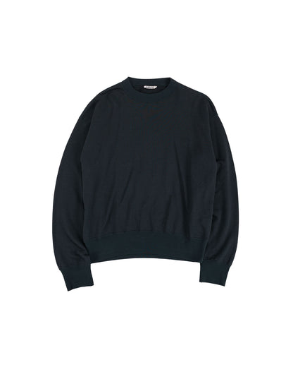 Auralee High Twist Light Sweat P/O Ink Black
