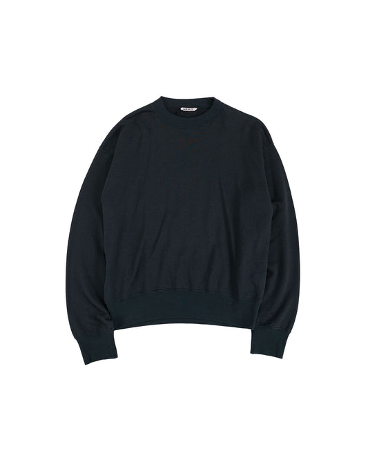 Auralee High Twist Light Sweat P/O Ink Black